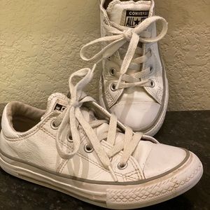 White Leather Converse